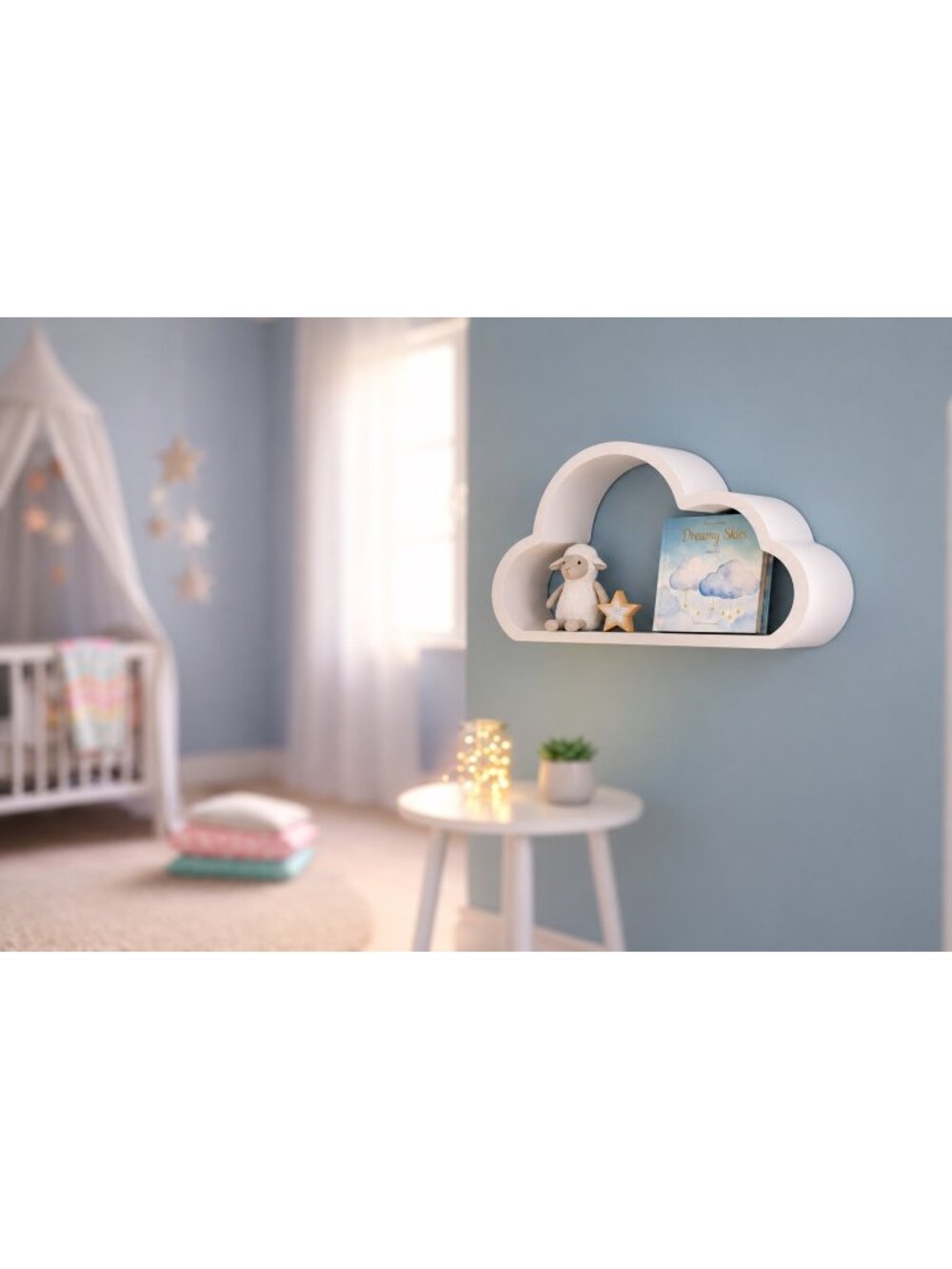 Cloud‑Shaped Wall Shelf
